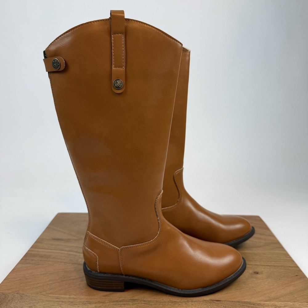 New Big Kids Sam Edelman‎ Equestrian Penny Cognac Boots Size 2 Y
